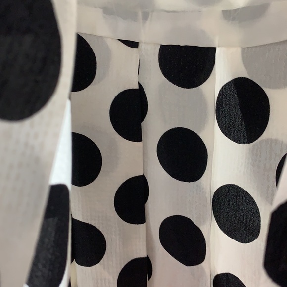 Gillian 100% silk polka dot drop waist dress - Picture 10 of 13